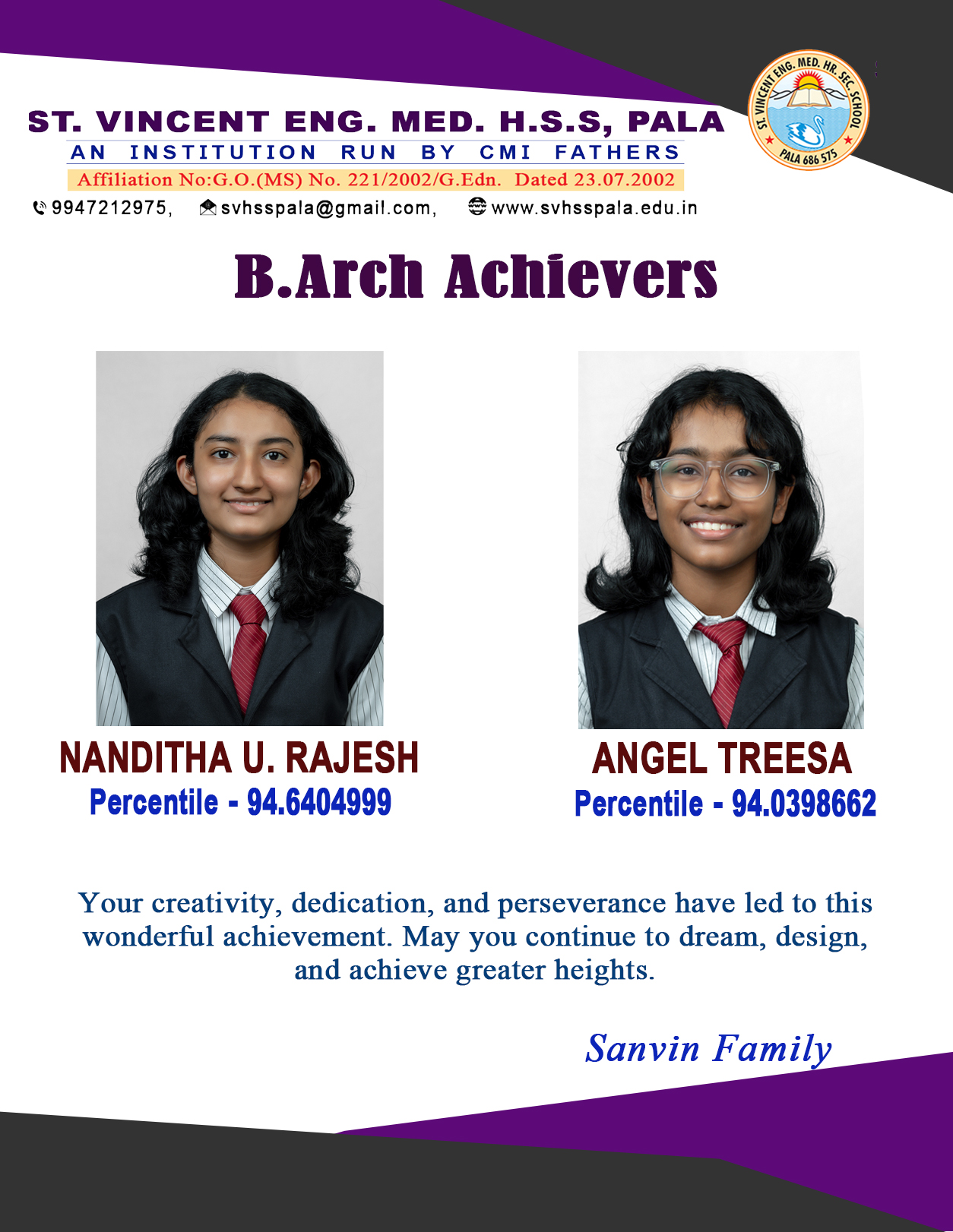 B Arch Achievers